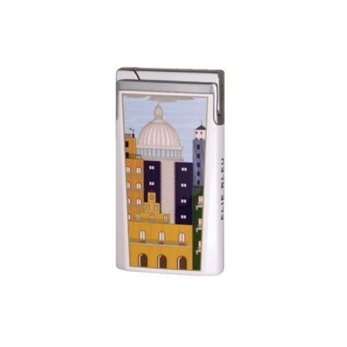 ELIE BLEU J-15 CASA CUBANA COLLECTION CIGAR LIGHTER - White Lacquer