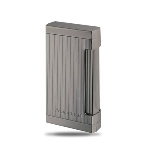 PROMETHEUS ULTIMO X LIGHTERS - X6G - Light Gun Metal Vertical Lines
