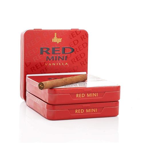 Villiger Mini Colorline Cigars - Red Vanilla - 3 3/16 X 21