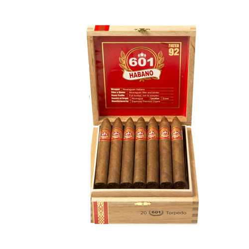 Espinosa 601 Red Label Habano - Torpedo - 6 1/8 X 52