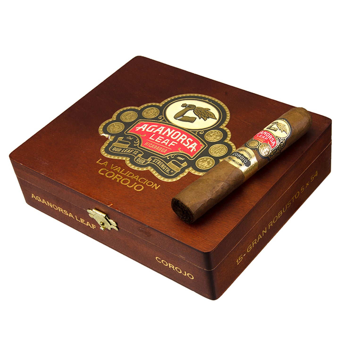 Aganorsa Leaf La Validacion Corojo Cigars - Gran Robusto Box Press-5x54