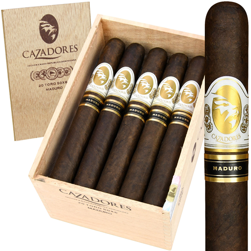 La Aurora Cazadores Maduro Cigars - Toro - 6 X 50