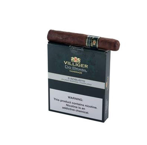 Villiger Do Brasil Cigars - Maduro Robusto - 5x50