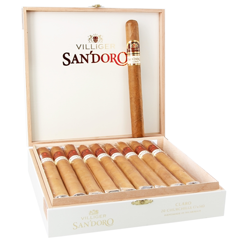 Villiger San'doro Claro Cigars - Churchill - 7x50