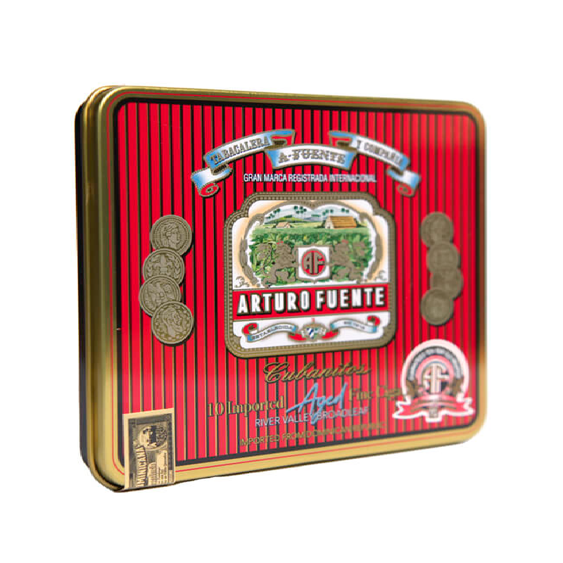 Arturo Fuente Cubanitos Cigars Tin of 10 - Maduro Wrapper