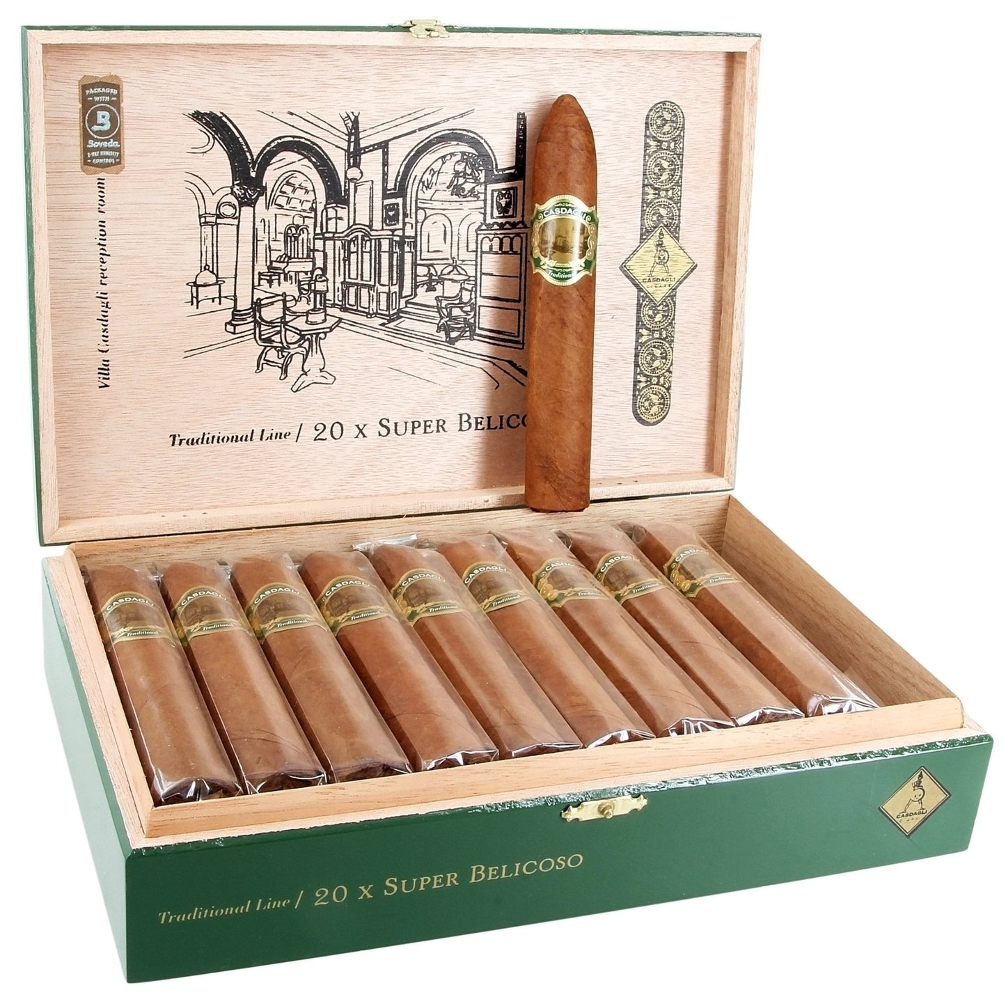 Casdagli Traditional Super Belicoso 5¾×60 - cigar13