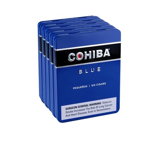 COHIBA BLUE CIGARS - Pequeno - 4 3/16 x 36, 5 Tins of 6 - cigar13