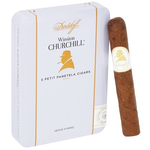 DAVIDOFF WINSTON CHURCHILL SMALL CIGARS - Petit Panetela - 4x38, Tin/5 - cigar13