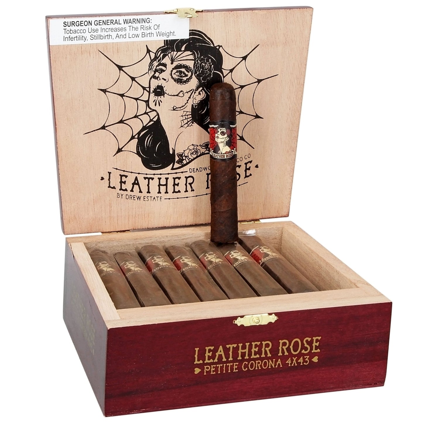 Deadwood Leather Rose Petite Corona 4 × 43 - cigar13