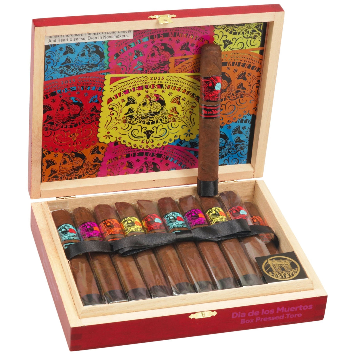 Deadwood Sweet Jane Dia de los Muertos Toro Box - Pressed 2025 6 × 50 - cigar13
