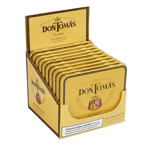 DON TOMAS CLASSICO CIGARS - Coronitas 10/10 pk - 4 1/8 x 32, 10 Tins of 10 - cigar13