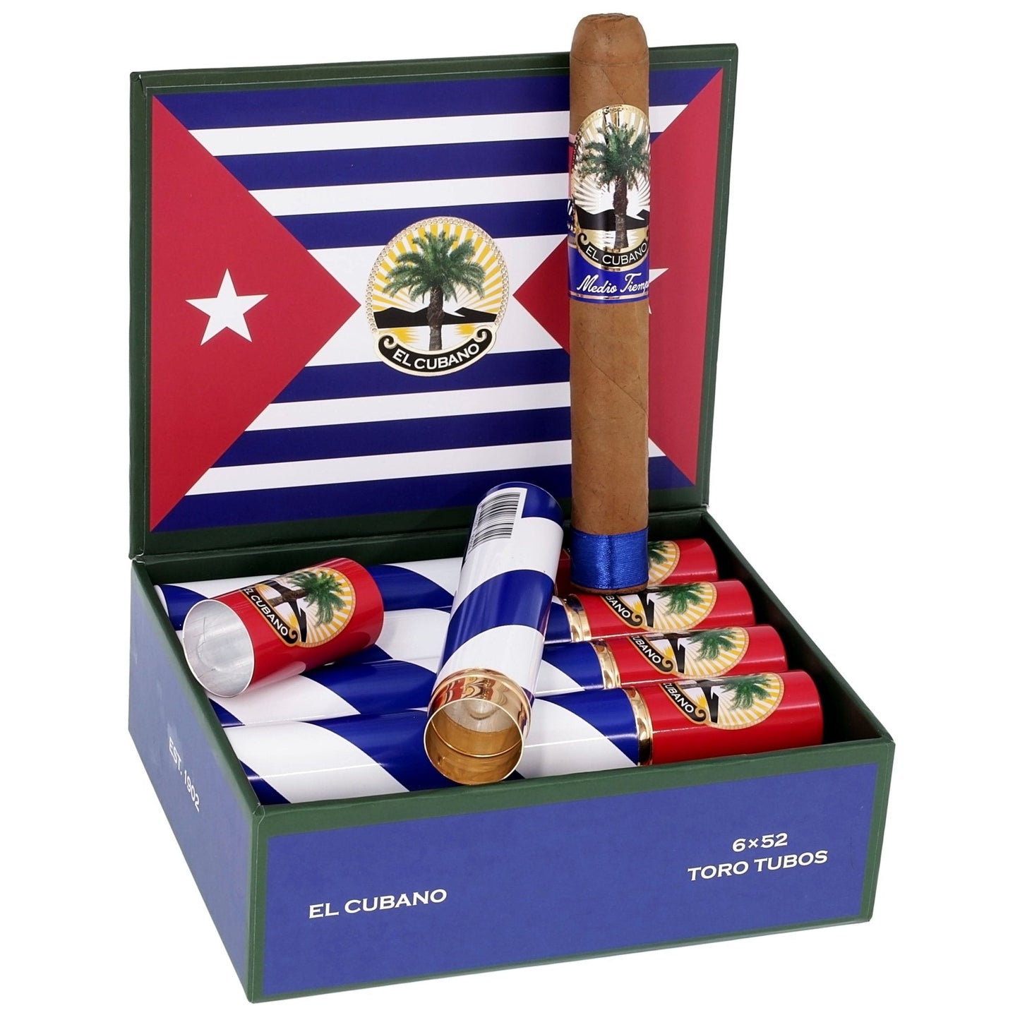 El Mago El Cubano Toro Tubo 6" x 52 - cigar13