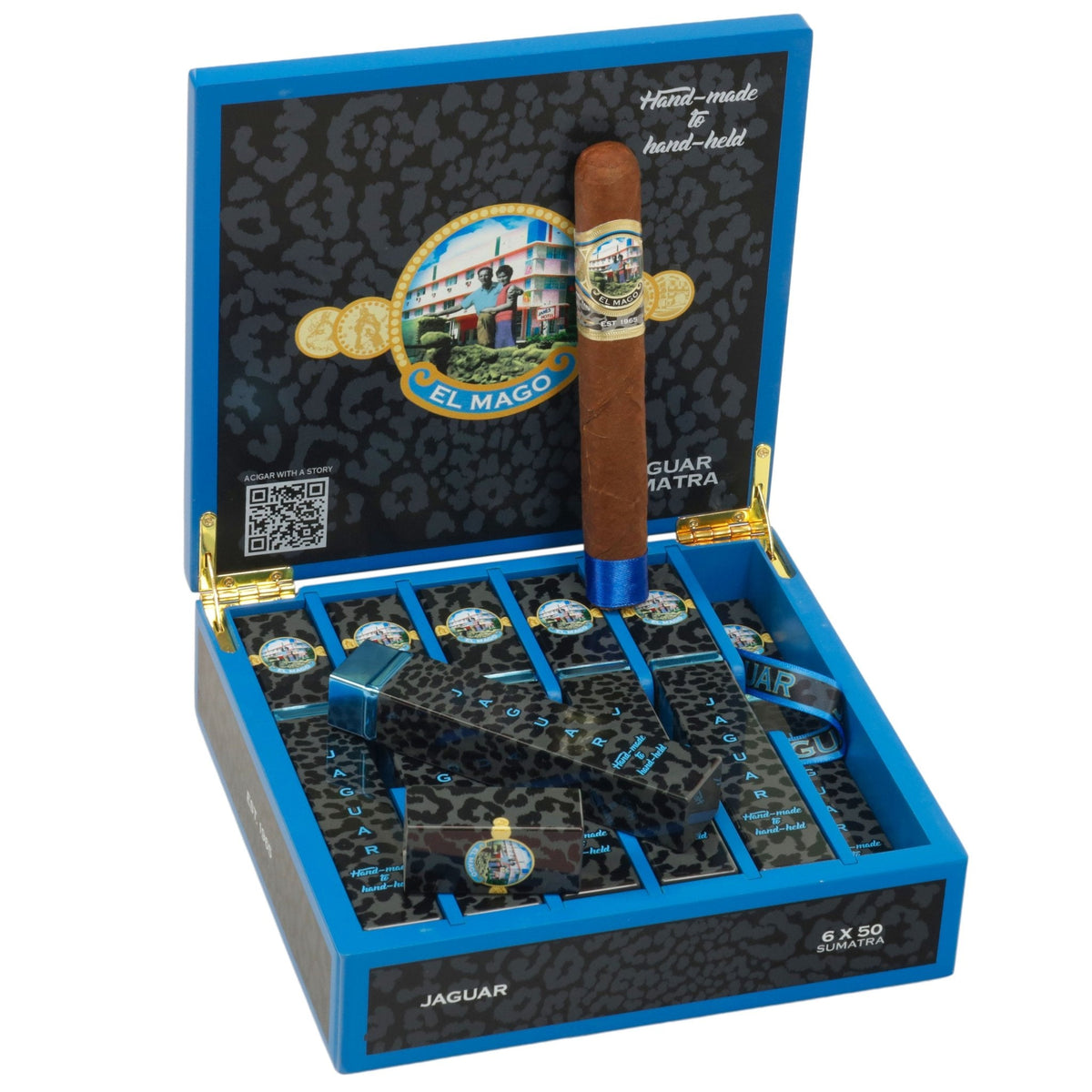 El Mago Jaguar Toro Bo x - Press 6" x 50 - cigar13