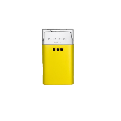 ELIE BLEU J-11 THIN JET FLAME COLLECTION CIGAR LIGHTER - Lemon Lacquer