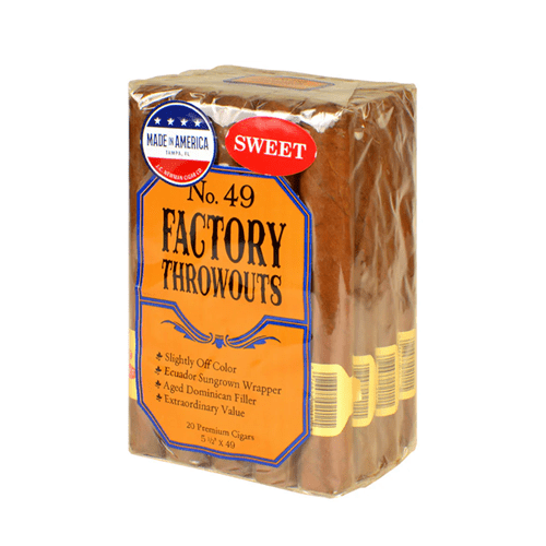 FACTORY THROWOUTS CIGARS - No. 49 - 5.50x49 - Bundle/20, Sweet - cigar13