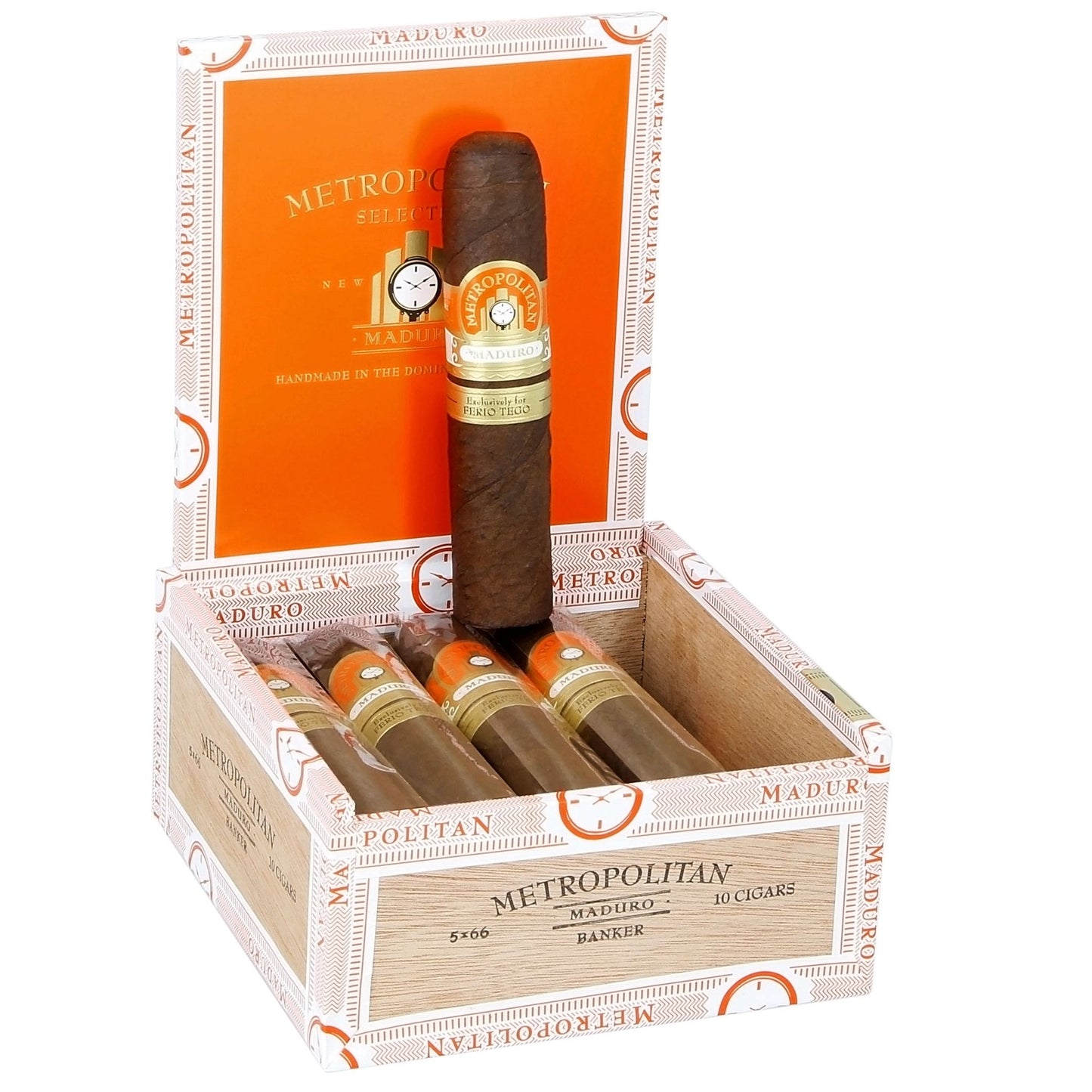 Ferio Tego Metropolitan Maduro Banker 5" x 66 - cigar13