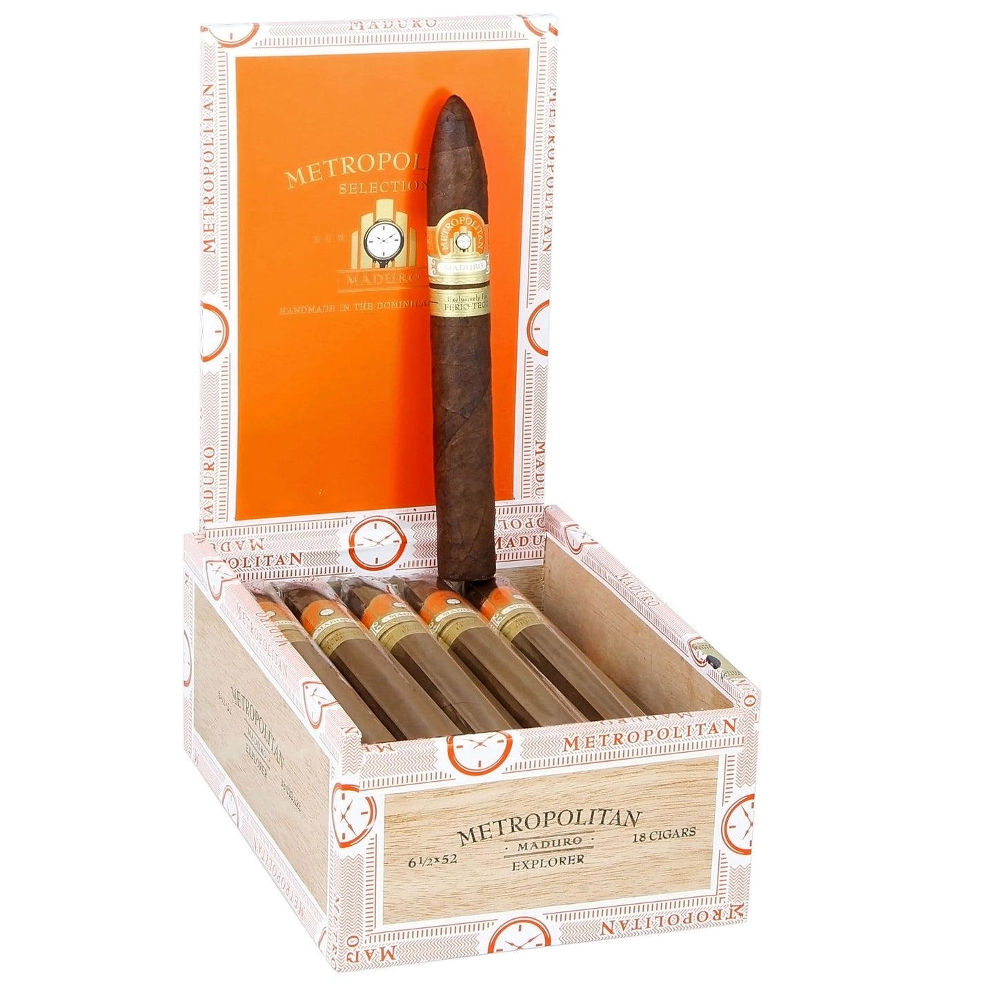 Ferio Tego Metropolitan Maduro E x plorer 6 1/2" x 52 - cigar13