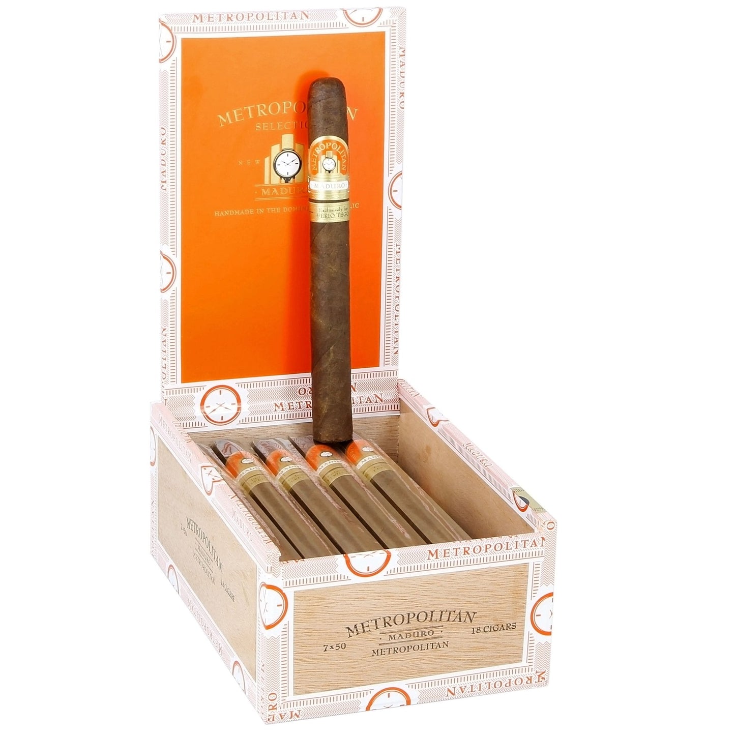 Ferio Tego Metropolitan Maduro Metropolitan 7" x 50 - cigar13