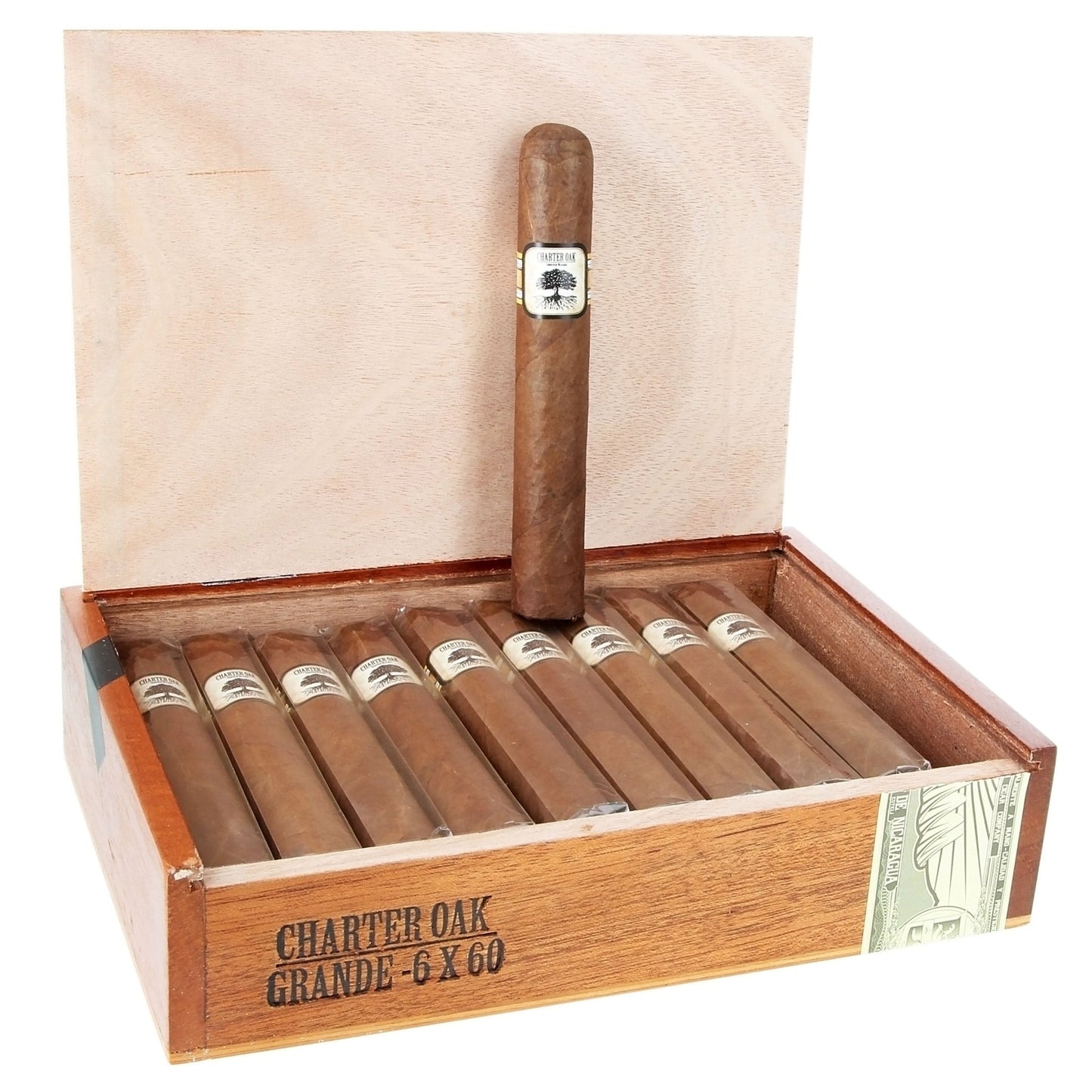 Foundation Charter Oak Habano Grande 6" x 60 - cigar13