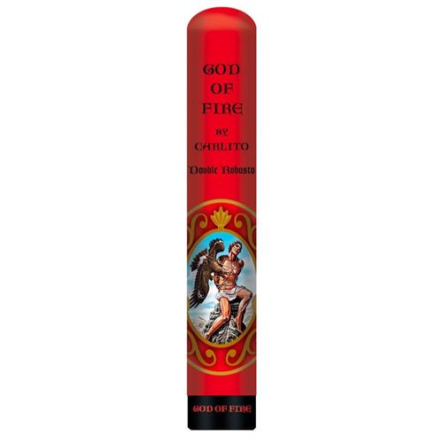 God of Fire by Carlito Cigars - Double Robusto Tubo - 52x5.75 - cigar13