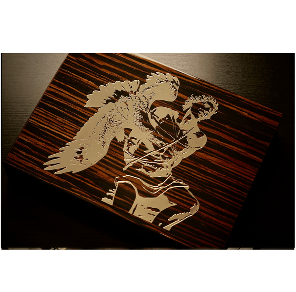 God of Fire Kkp Special Reserve Toro Extra 54 Cigars - Macassar Ebony Travel Humidor - cigar13