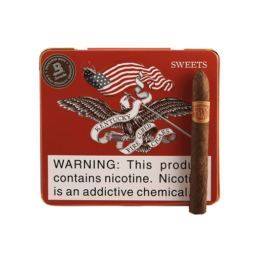 KENTUCKY FIRE CURED SWEETS CIGARS - Ponies - 4x32, Tin of 10 - cigar13