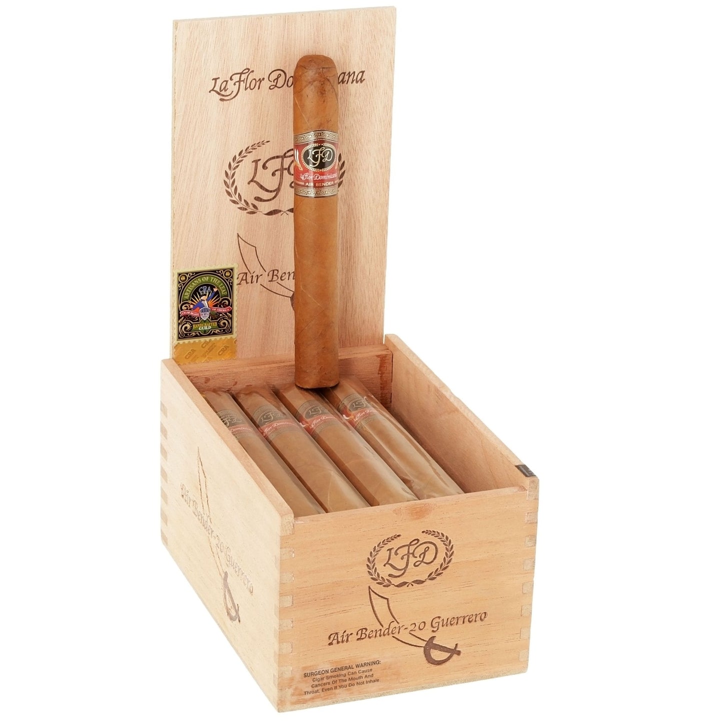La Flor Dominicana Air Bender Guerrero 6 1/4" x 54 - cigar13
