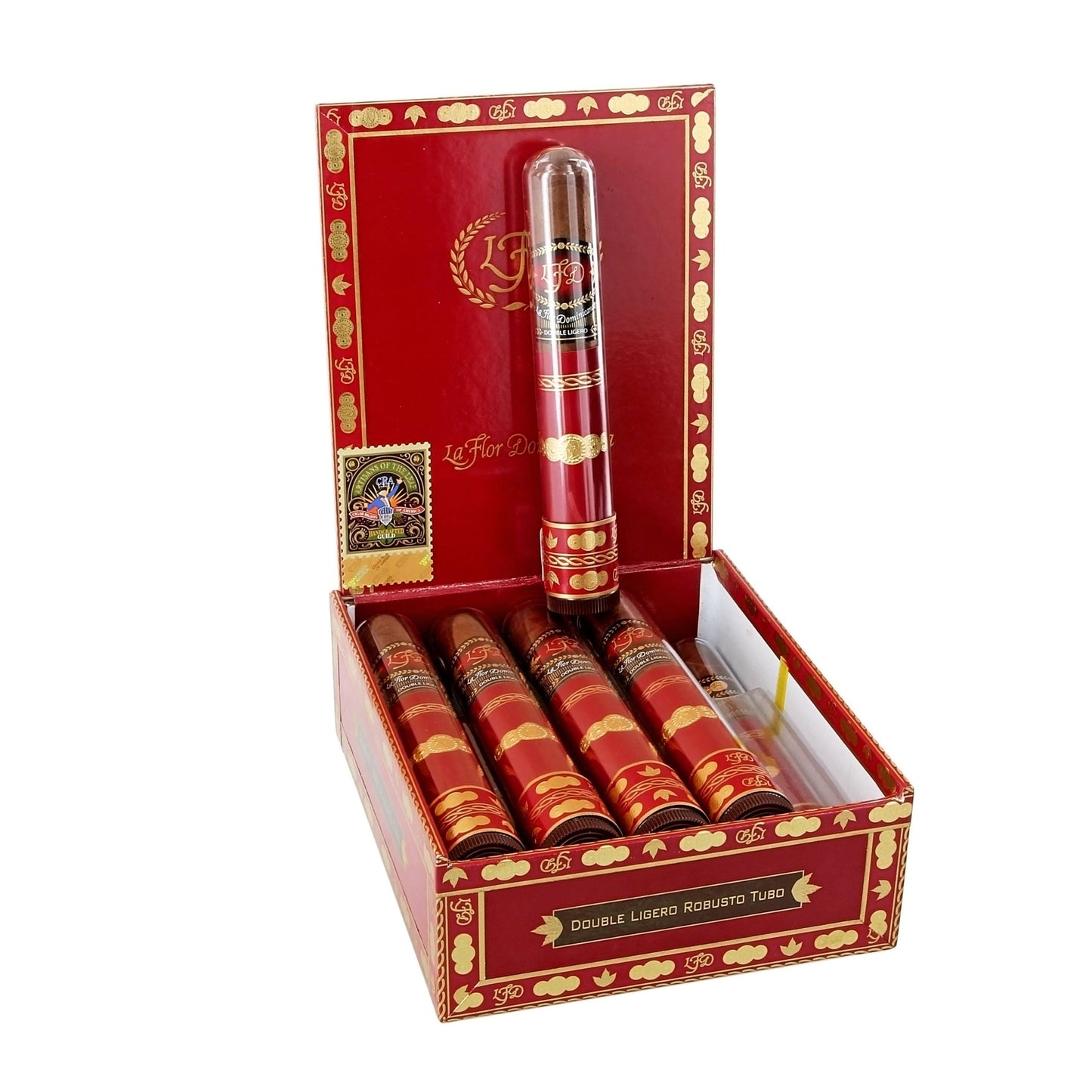 La Flor Dominicana Double Ligero Crystal Tubo Robusto 5 3/8" x 52 - cigar13