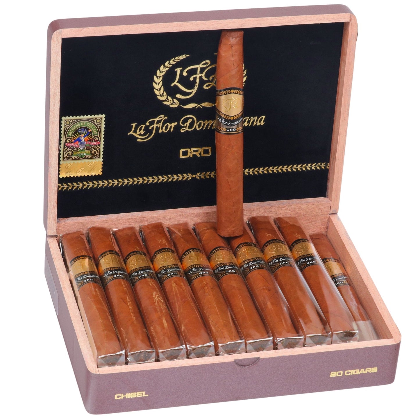 La Flor Dominicana Oro Chisel Tubo 6" x 54 - cigar13
