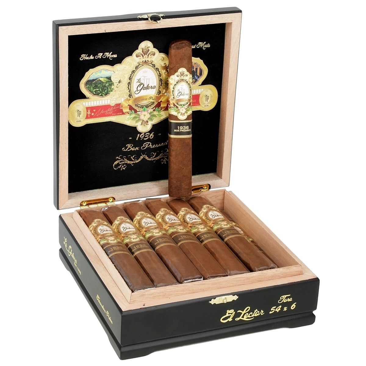 La Galera 1936 Box Pressed El Lector Toro 6×54 - cigar13