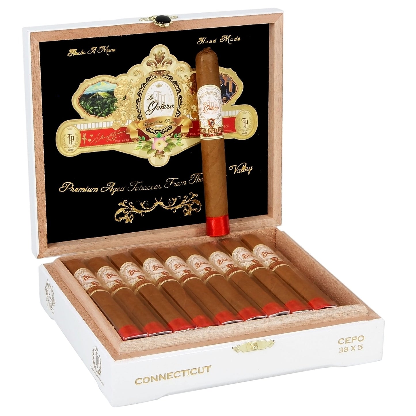 La Galera Connecticut Cepo Pigtail Corona 5×38 - cigar13