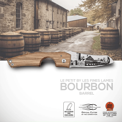 LES FINES LAMES LE PETIT CIGAR KNIFE - Barrel Bourbon - cigar13