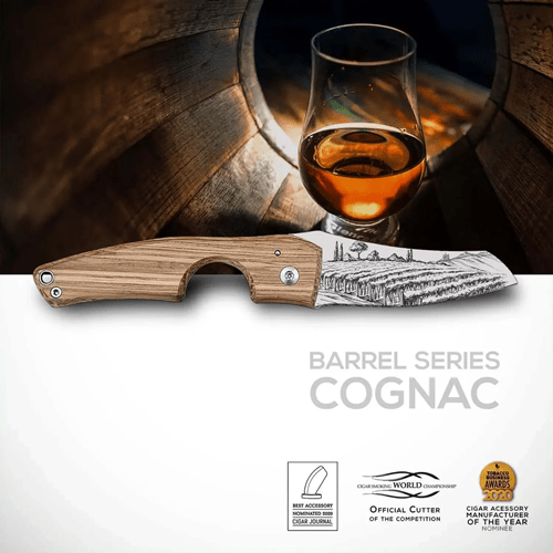 LES FINES LAMES LE PETIT CIGAR KNIFE - Barrel Cognac - cigar13