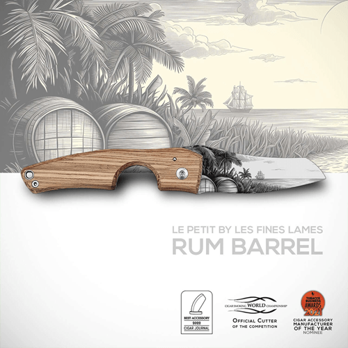 LES FINES LAMES LE PETIT CIGAR KNIFE - Barrel Rum - cigar13