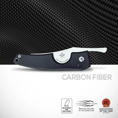 LES FINES LAMES LE PETIT CIGAR KNIFE - Carbon Fiber - cigar13