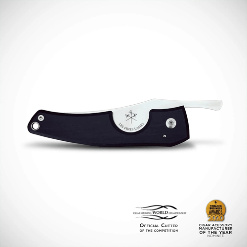 LES FINES LAMES LE PETIT CIGAR KNIFE - Ebony - cigar13