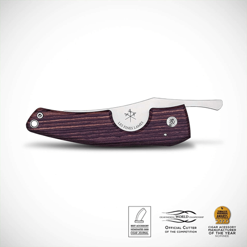 LES FINES LAMES LE PETIT CIGAR KNIFE - Kingwood - cigar13