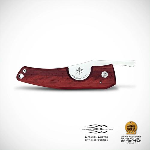 LES FINES LAMES LE PETIT CIGAR KNIFE - Padauk - cigar13