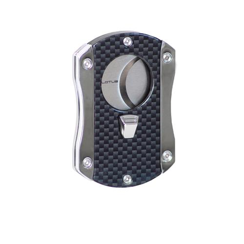LOTUS CUTTER DECEPTION 62 RG CIGAR CUTTER - Black Matte & Chrome Satin - cigar13
