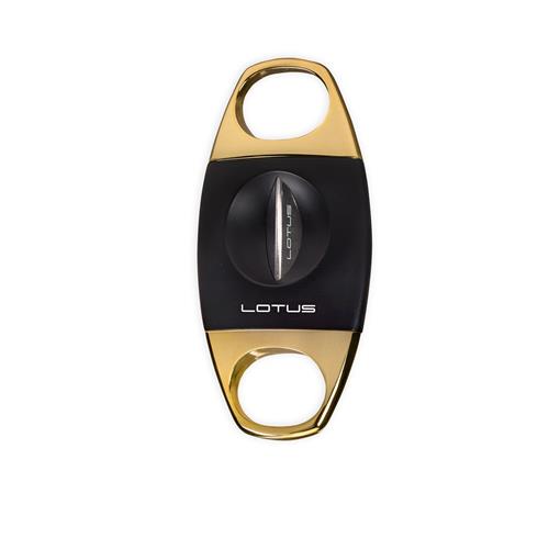 LOTUS CUTTER JAWS SERRATED V - CUTTER - Black & Gold - cigar13