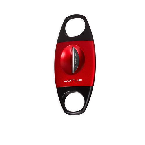 LOTUS CUTTER JAWS SERRATED V - CUTTER - Red & Black - cigar13