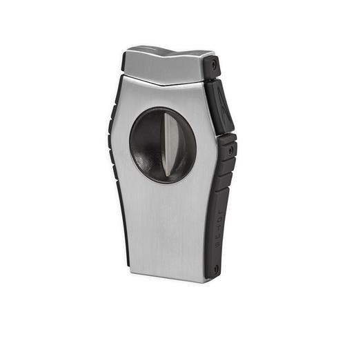 LOTUS CUTTER VIPER V - CUT 64 RING GAUGE - Brushed Chrome & Black - cigar13