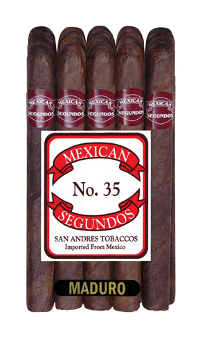 MEXICAN SEGUNDOS MADURO CIGARS - 35 - 6 1/4 x 42, Bundle/20 - cigar13