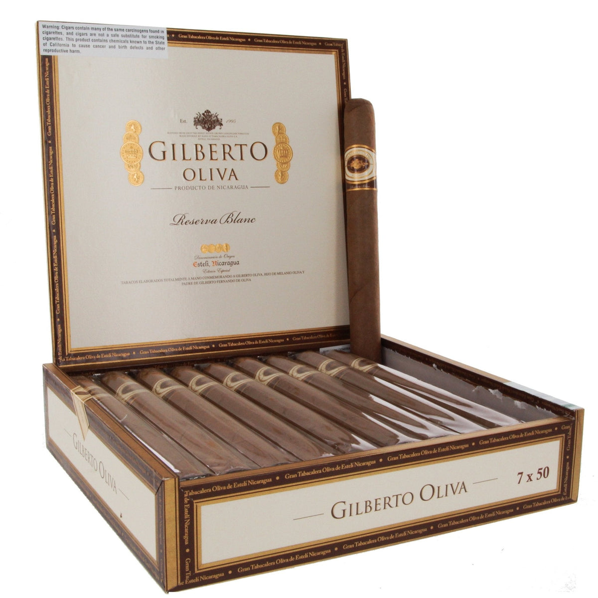 Oliva Gilberto Oliva Reserva Blanc Churchill 7" x 50 - cigar13