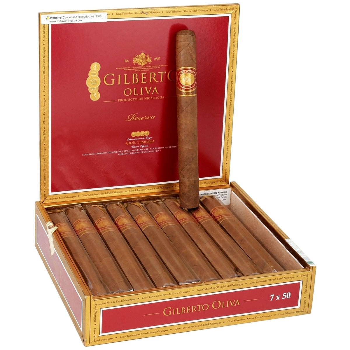 Oliva Gilberto Oliva Reserva Churchill 7" x 50 - cigar13