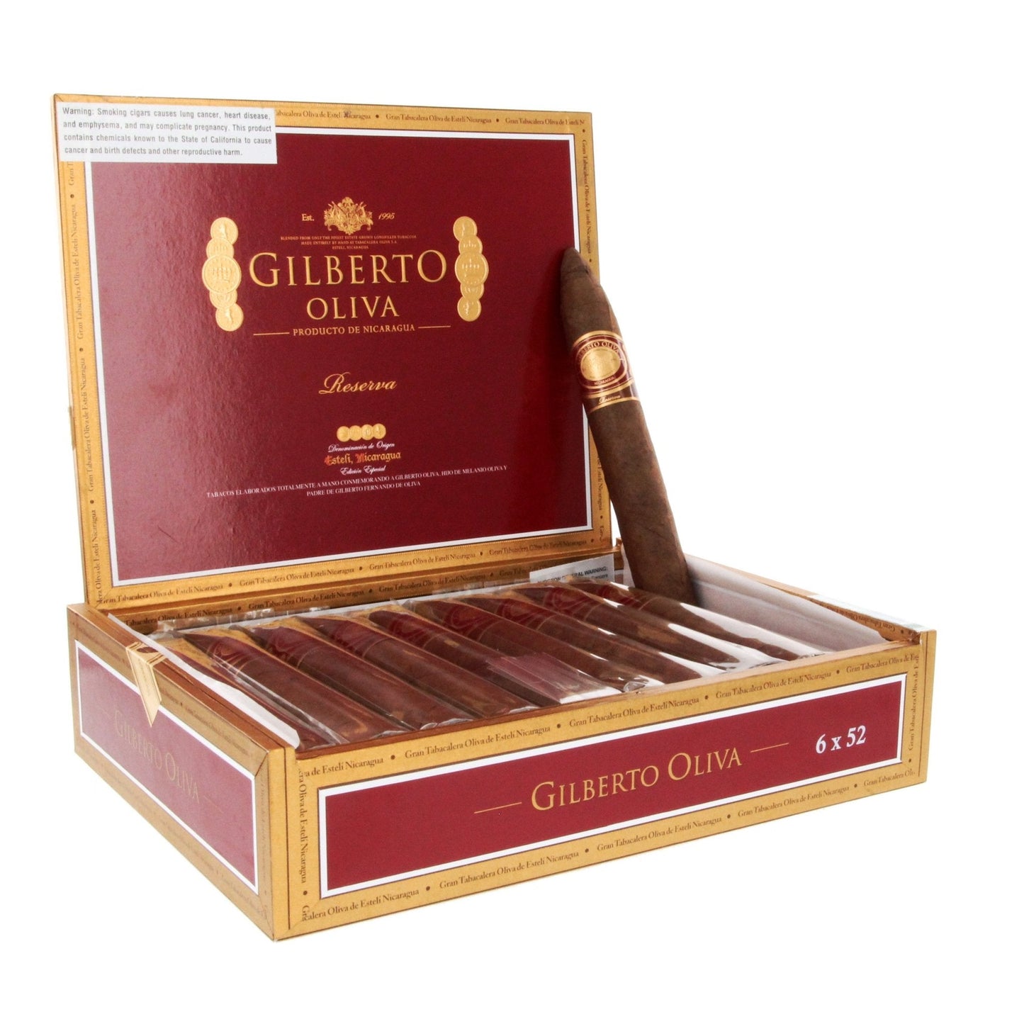 Oliva Gilberto Oliva Reserva Torpedo 6" x 52 - cigar13