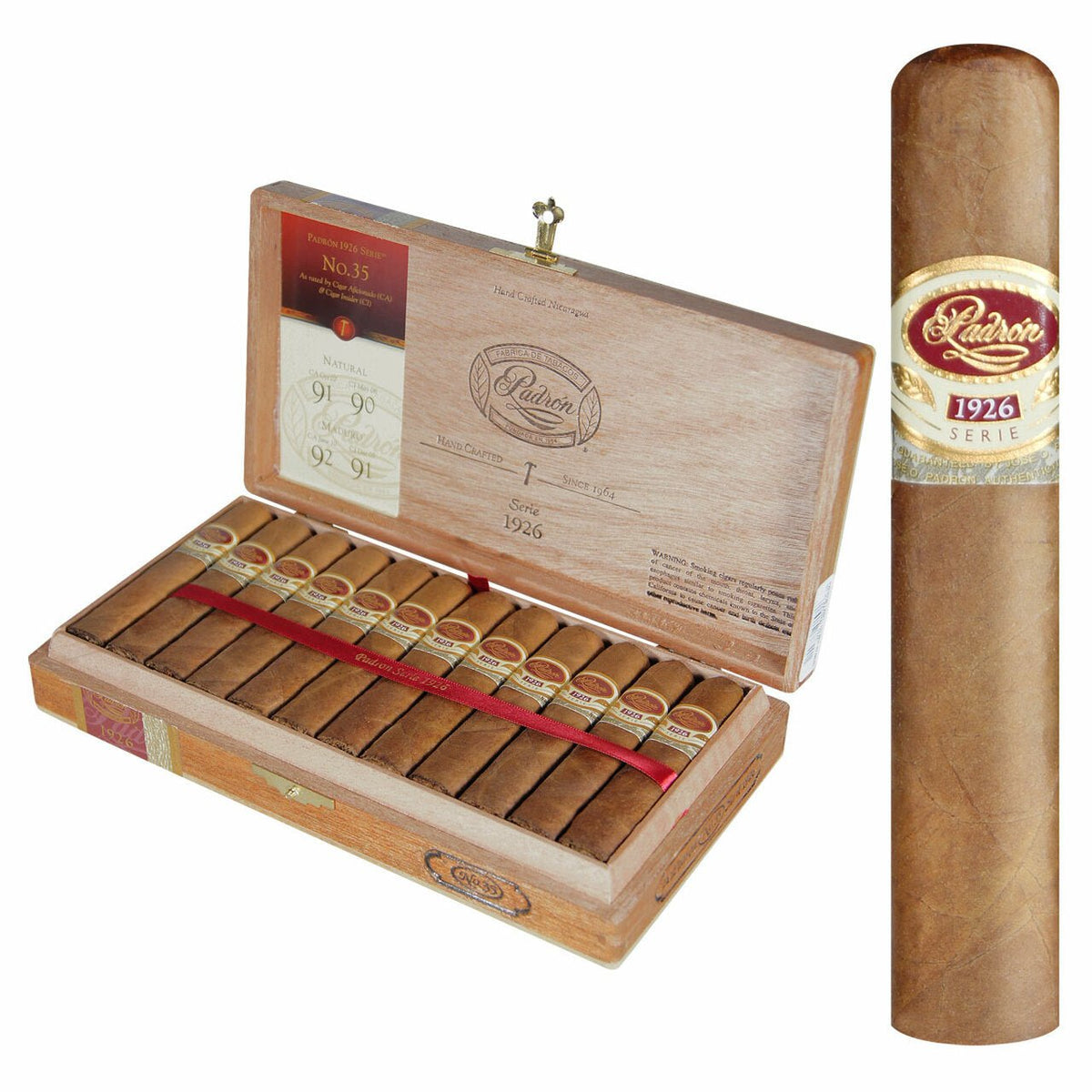 Padron 1926 Series Cigars - No. 35 - 4x48 - Natural - cigar13
