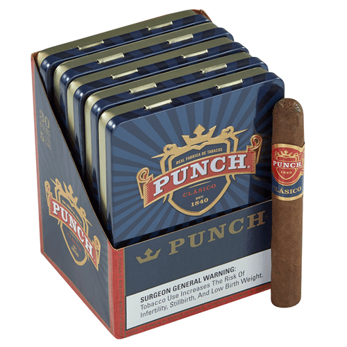 PUNCH CIGARS - Bolos - 4 3/16 x 36, 5 Tins of 6 - cigar13