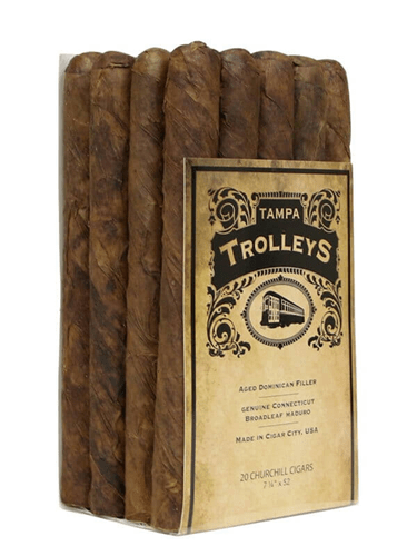 TAMPA TROLLEYS CIGARS - Churchill - 7 1/4 x 52, Bundle/20 - cigar13