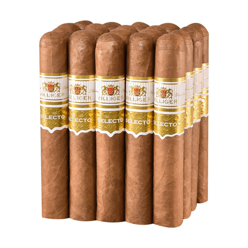 VILLIGER BUNDLES SELECTO CIGARS - Connecticut - Gordo - 6x60, Bundle/20 - cigar13